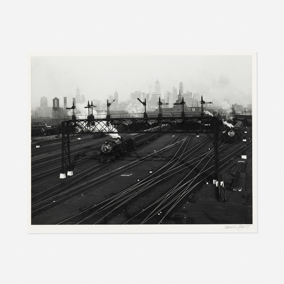 New Jersey Railroad Yard by Berenice Abbott