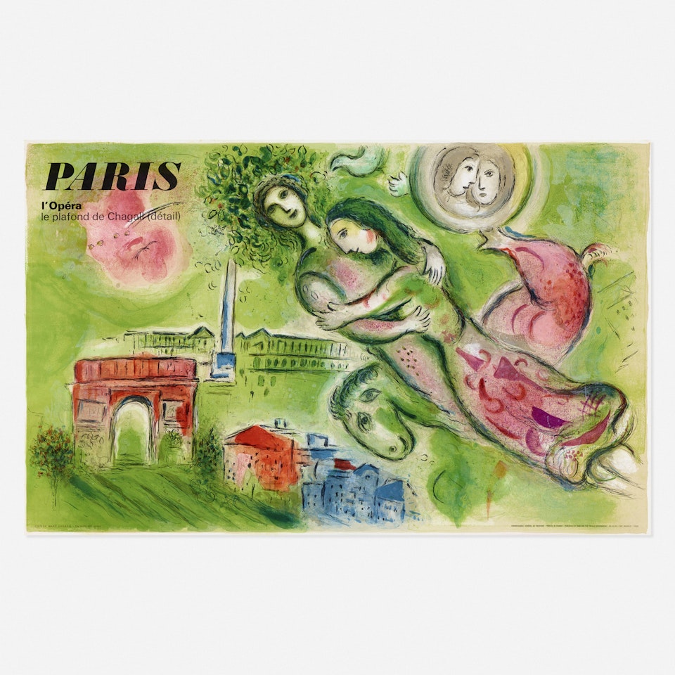 Paris L'Opera poster by Marc Chagall