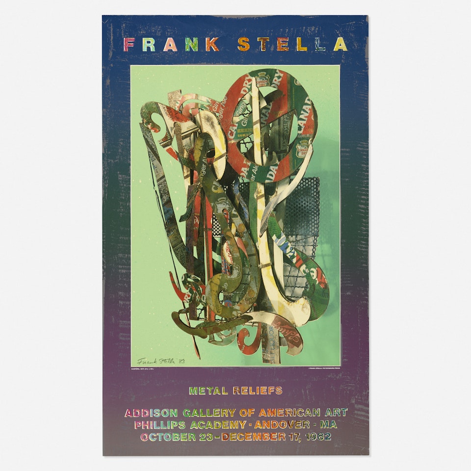 Addison Gallery exhibition poster by Frank Stella