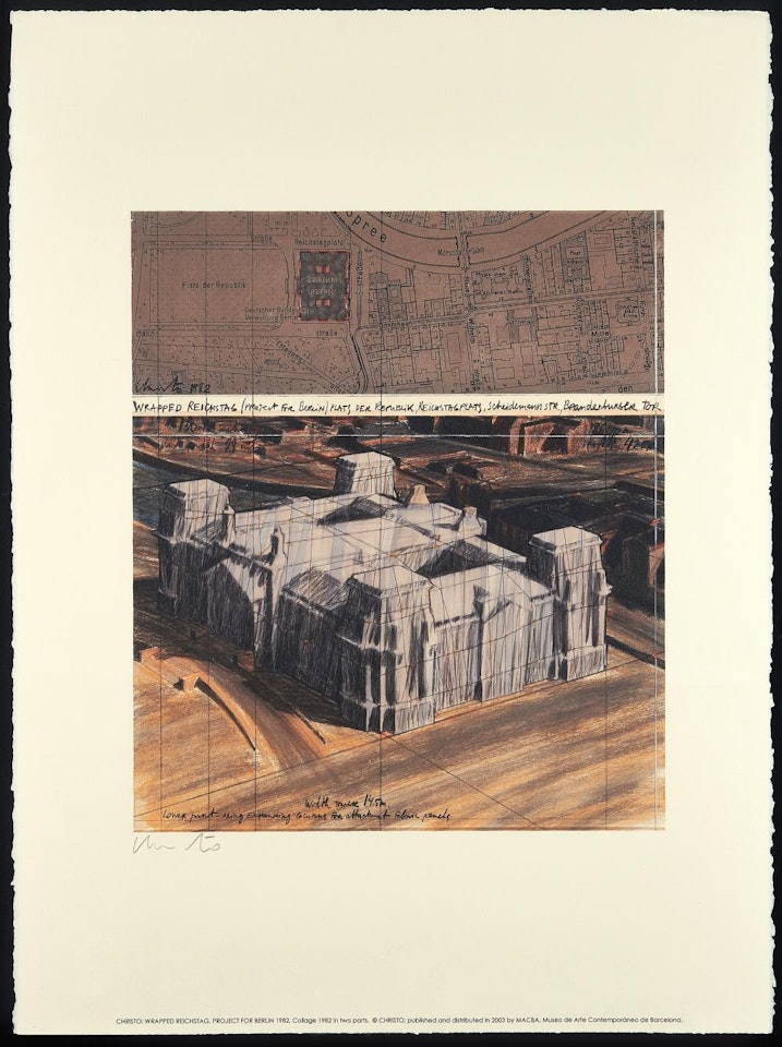Wrapped Reischstag, Project for Berlin by Christo