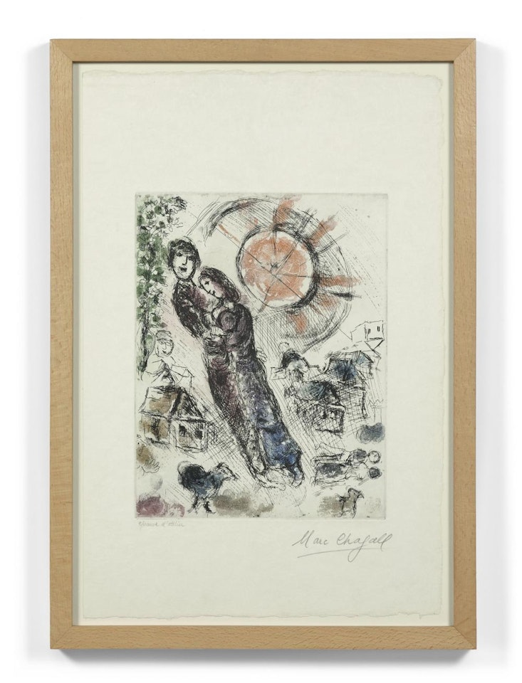 Soleil aux amoureux by Marc Chagall