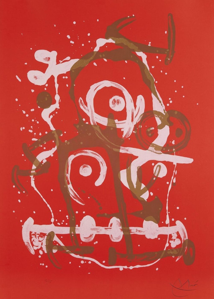 Chevauchée - Rouge/ Brun by Joan Miró