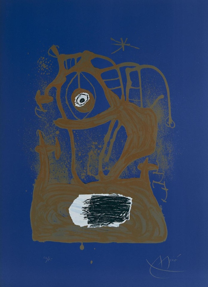 La Tempête - Indigo by Joan Miró