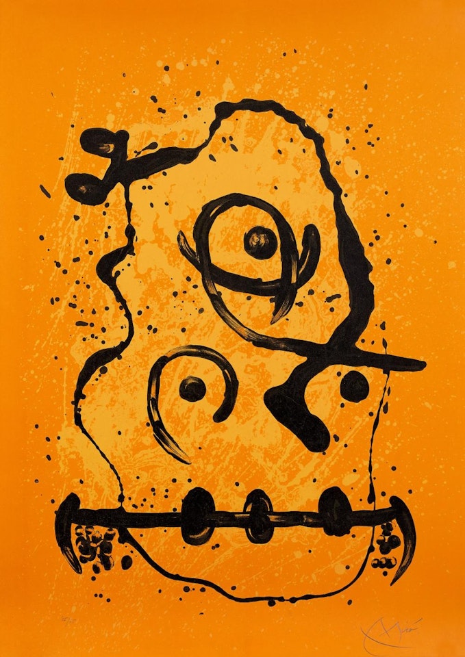 Le Polyglotte - Orange by Joan Miró