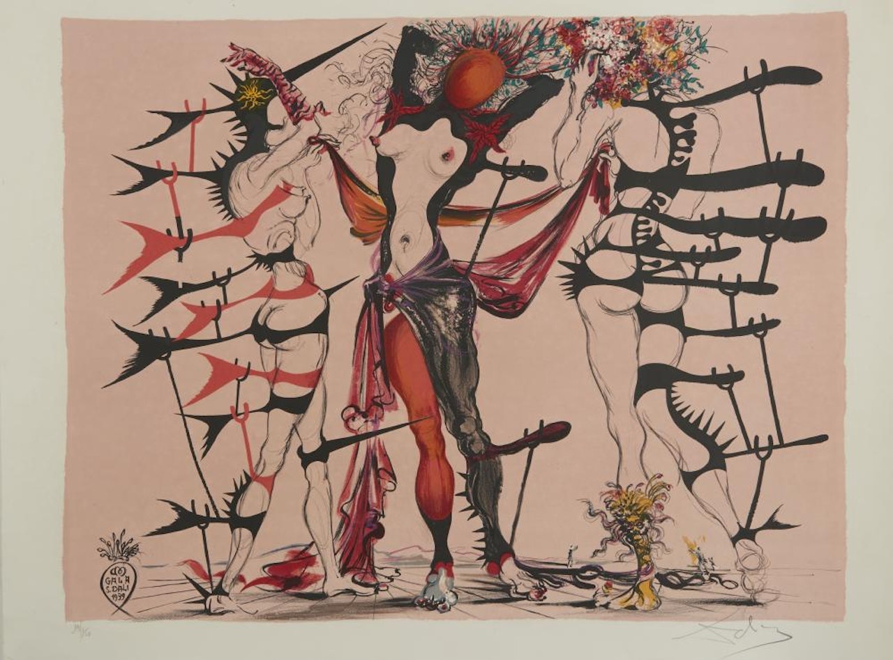Femmes - Fleurs by Salvador Dali
