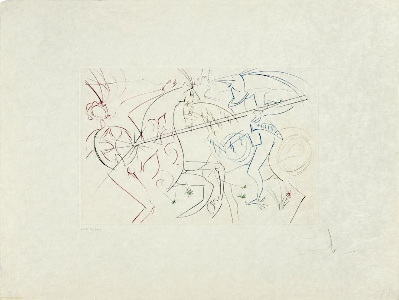 La douloureuse garde by Salvador Dali