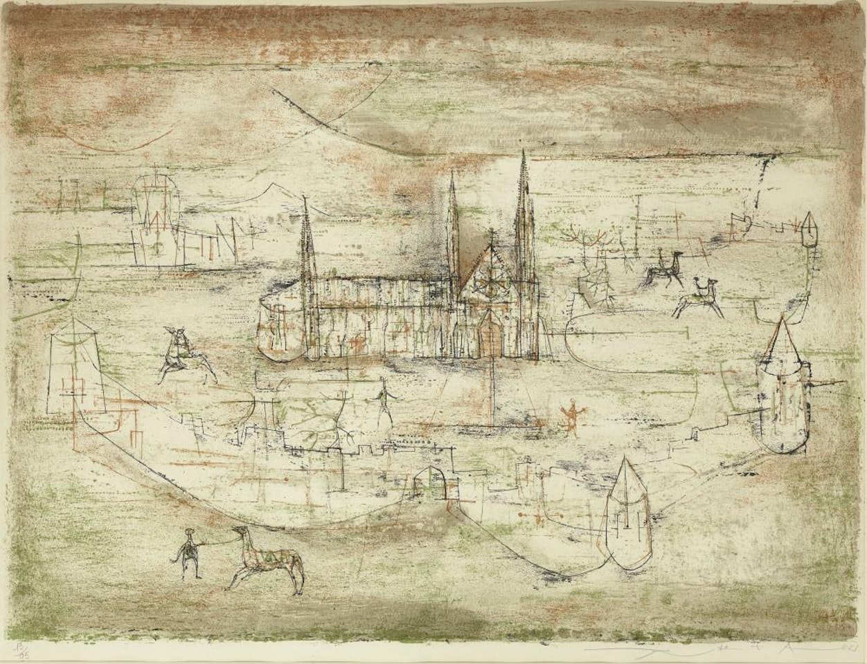La vieille ville by Zao Wou-Ki