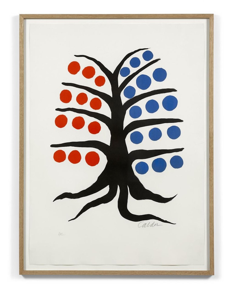 Arbre rouge et bleu by Alexander Calder