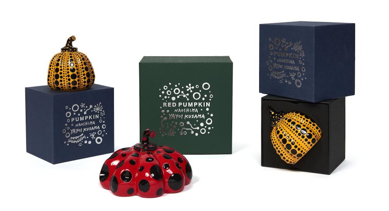 Pumpkin Naoshima (set de 3) by Yayoi Kusama