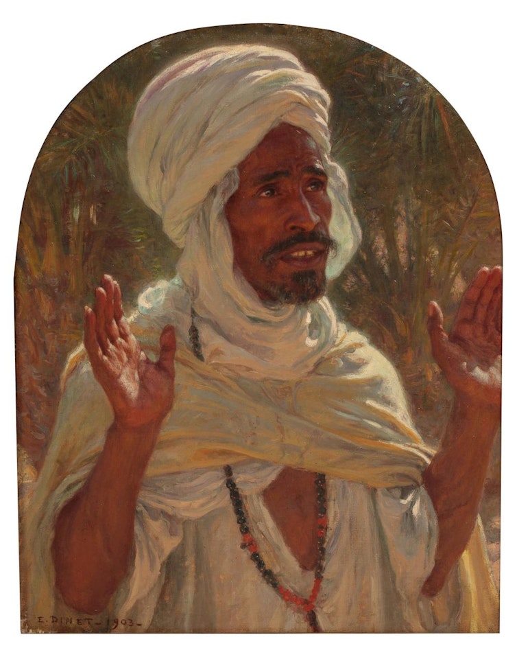 Arabe récitant la prière de l'Asr by Etienne Alphonse Dinet