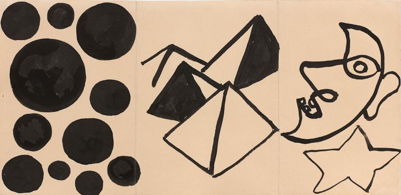 PYRAMID AND MOON by Alexander Calder