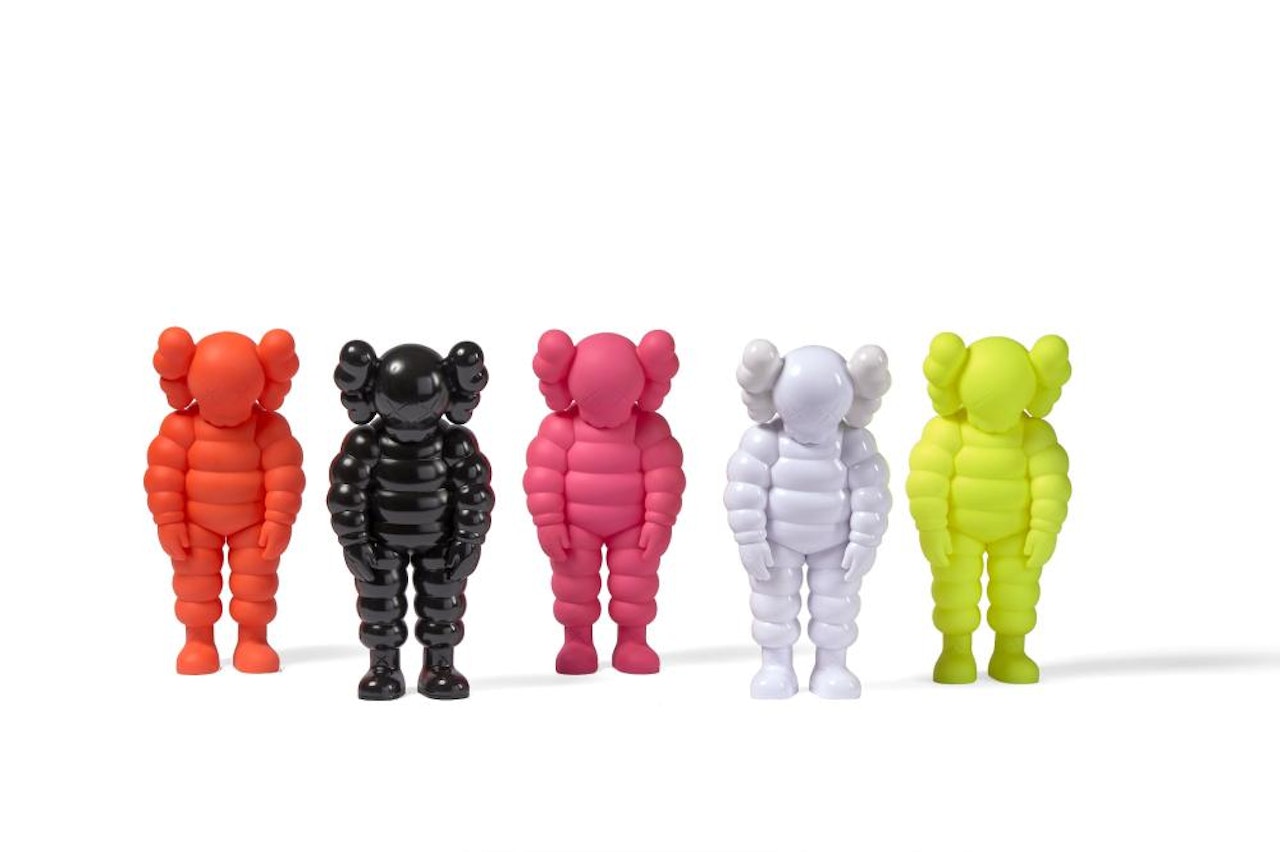 What Party Open Edition (Pink-White-Black-Orange-Yellow)  by Kaws
