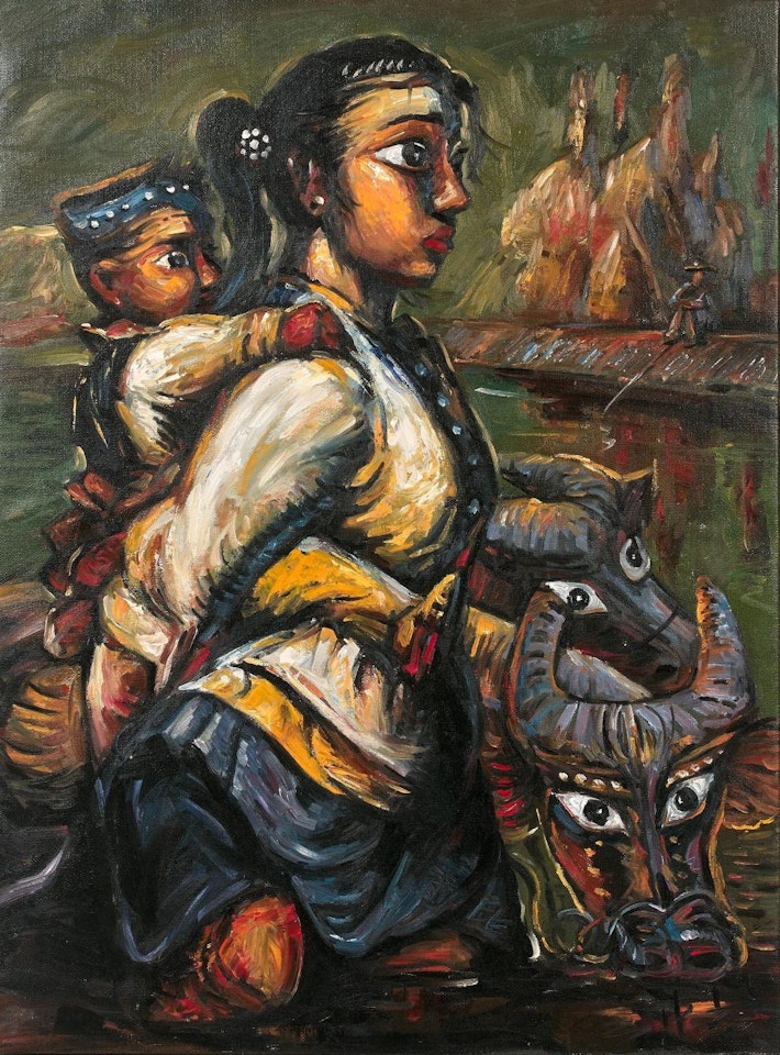 MERE ET SON ENFANT by Luo Zhongli