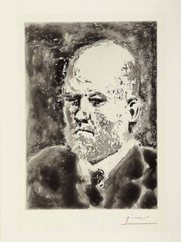 Portrait of Vollard III - circa 1937 Plate 99 from "the Vollard suite" by Pablo Picasso