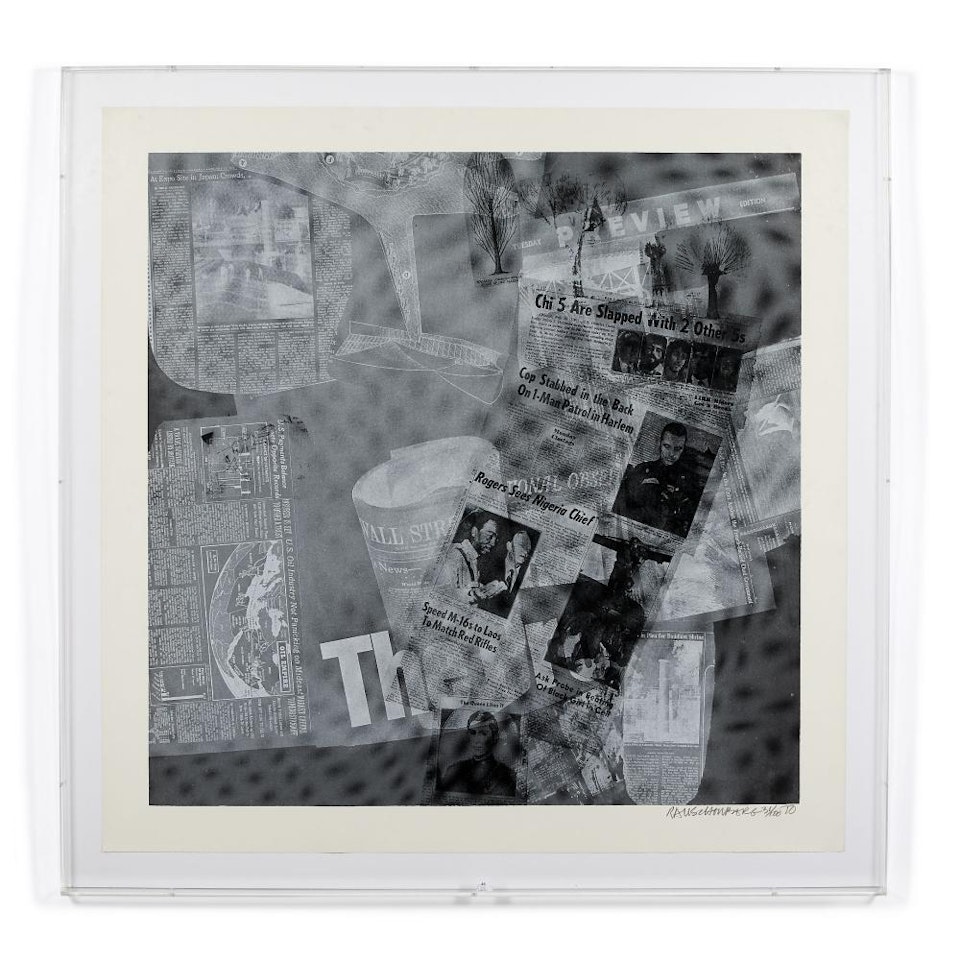Surface Serie, from Currents - Planche 7 by Robert Rauschenberg