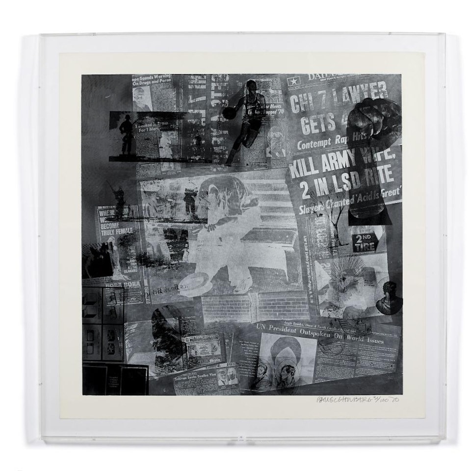 Surface Serie, from Currents - Planche 18 by Robert Rauschenberg