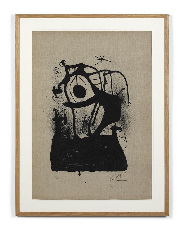 Le magnétiseur sur toile by Joan Miró