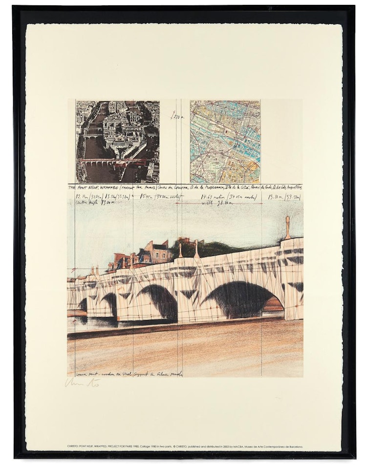 Pont Neuf, Wrapped, Project for Paris by Christo