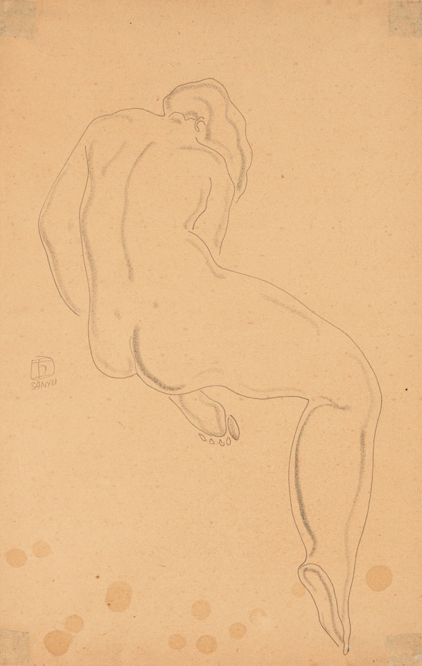 Nu de dos by Sanyu