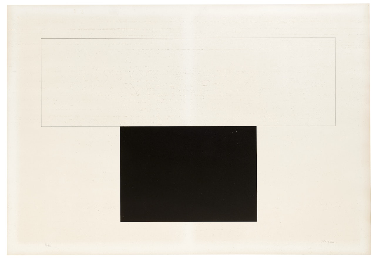 White Bar with Black by Ellsworth Kelly