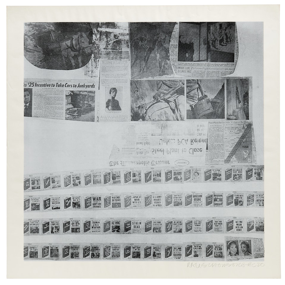 One Plate, da: Features from Currents by Robert Rauschenberg