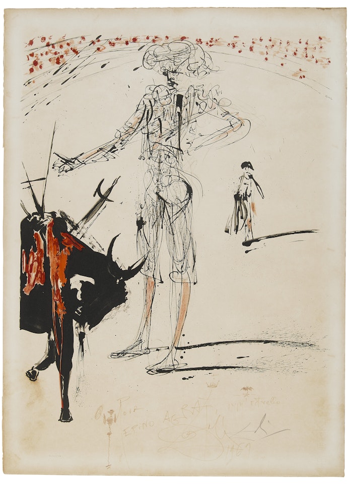 Bullfight n. 4, da: Bullfight Series by Salvador Dali
