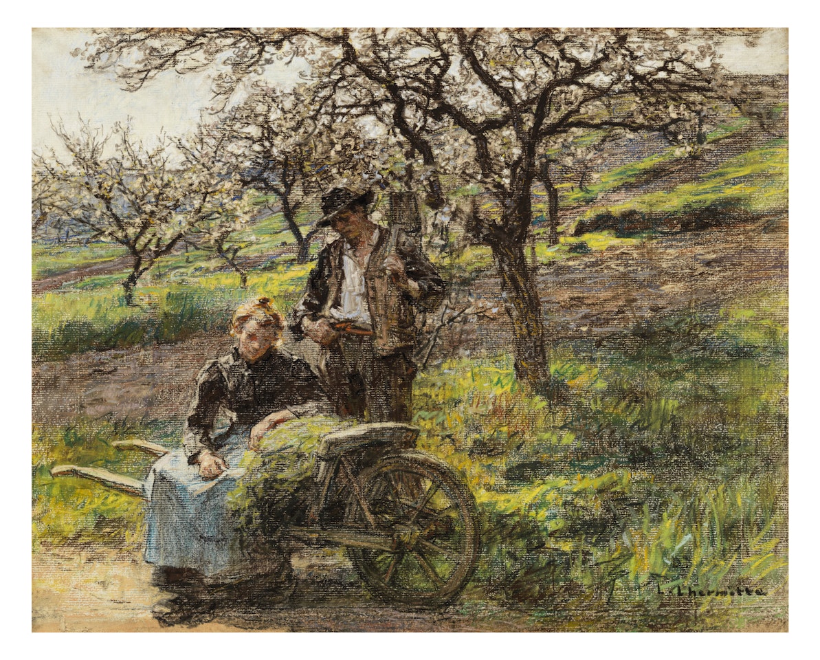 Idylle by Léon Augustin Lhermitte