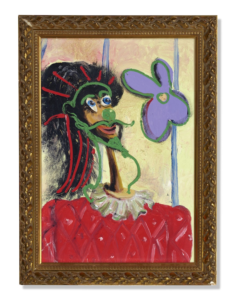 Composition with Flower by George Condo