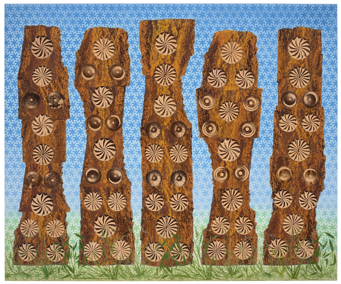 Dryadic Figures by Philip Taaffe