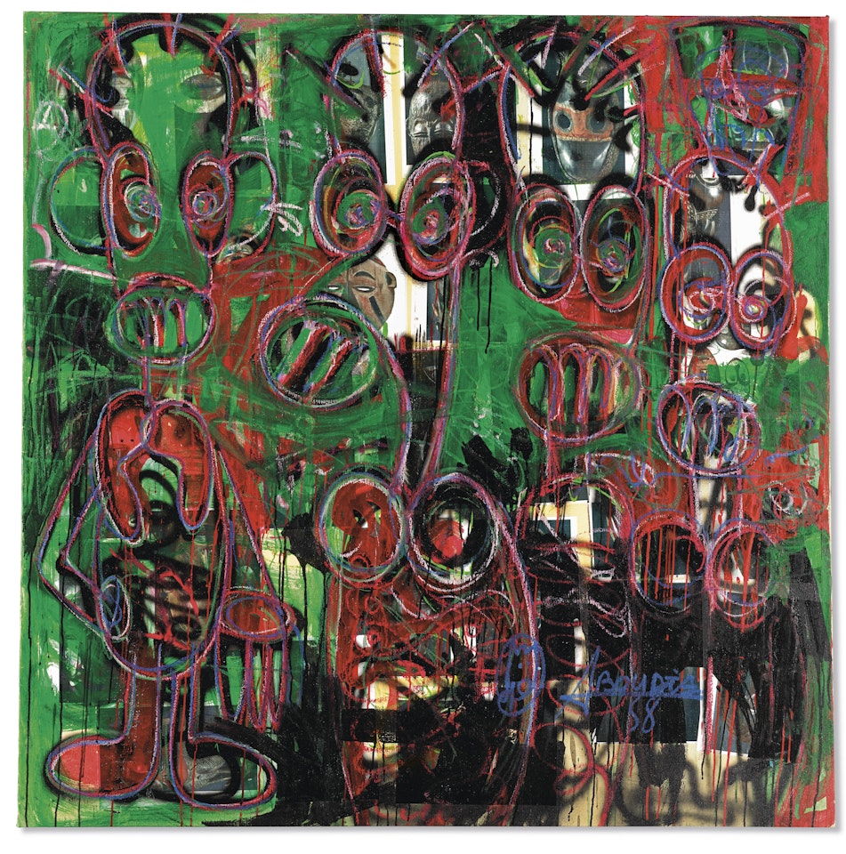 Green & Red by Aboudia Abdoulaye Diarrassouba