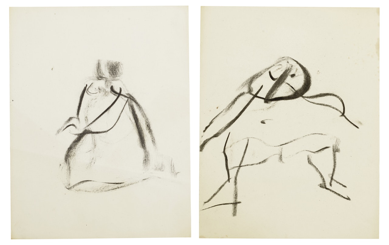 Two untitled drawings by Willem de Kooning