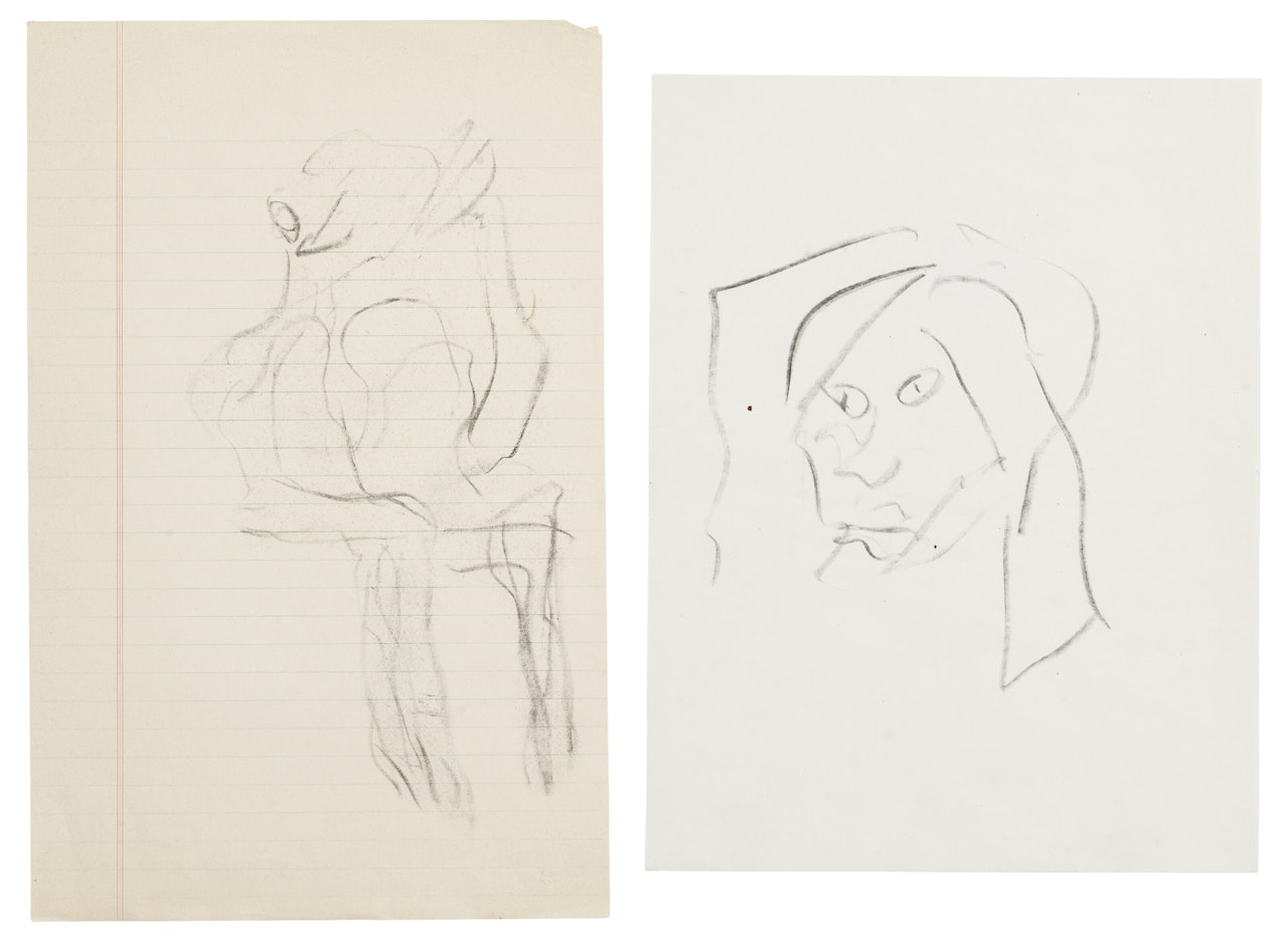 Two untitled drawings by Willem de Kooning