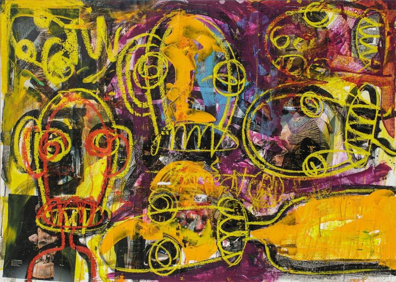 La vie en violet by Aboudia Abdoulaye Diarrassouba