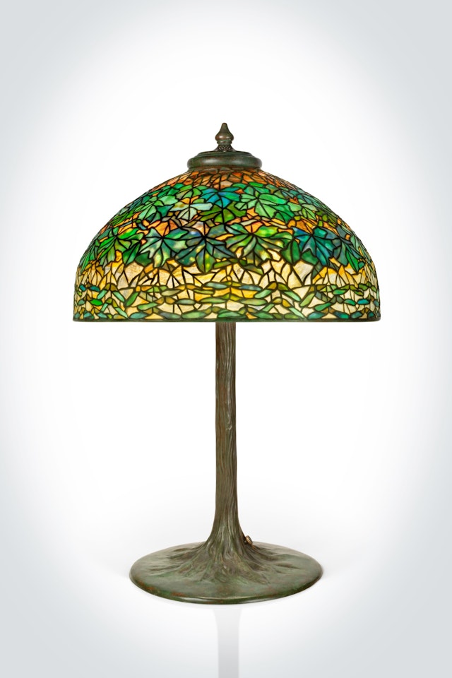"Maple Leaf" Table Lamp by Tiffany Studios