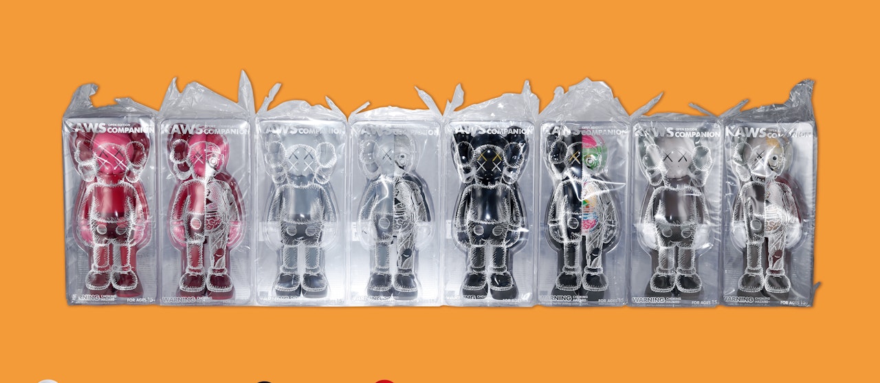 Companion (Red; Red (Dissected); Grey; Grey (Dissected); Black; Black (Dissected); Brown; & Brown (Dissected) by Kaws