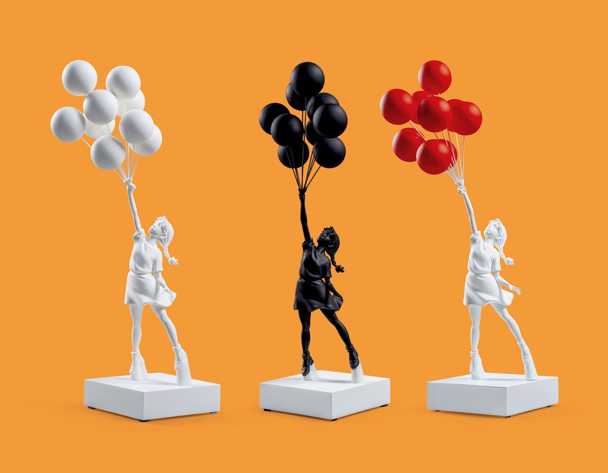 Flying Balloons Girl (White; Original Ver.; & Red Balloons Ver