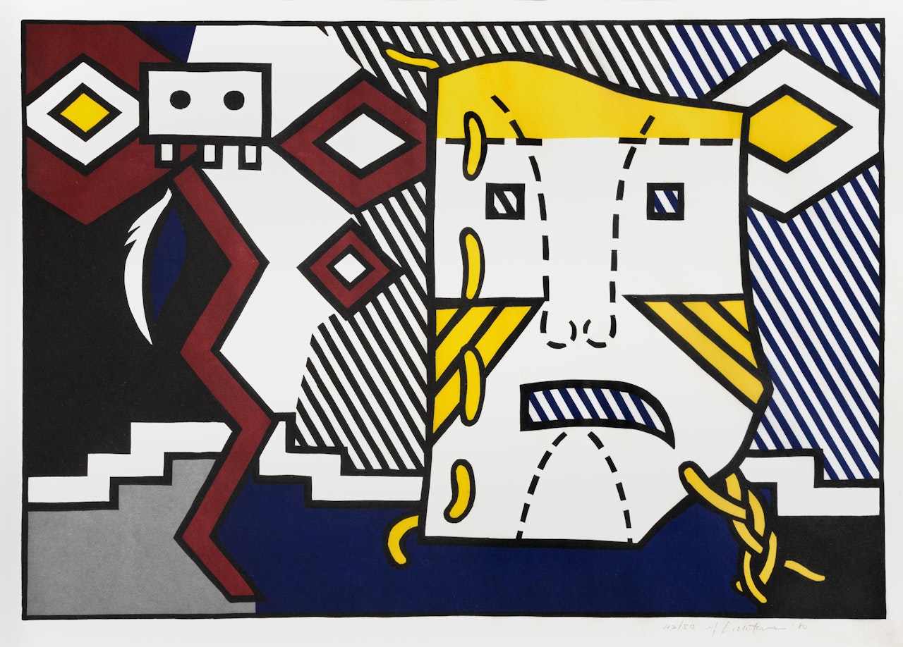 American Indian Theme V, from American Indian Theme by Roy Lichtenstein