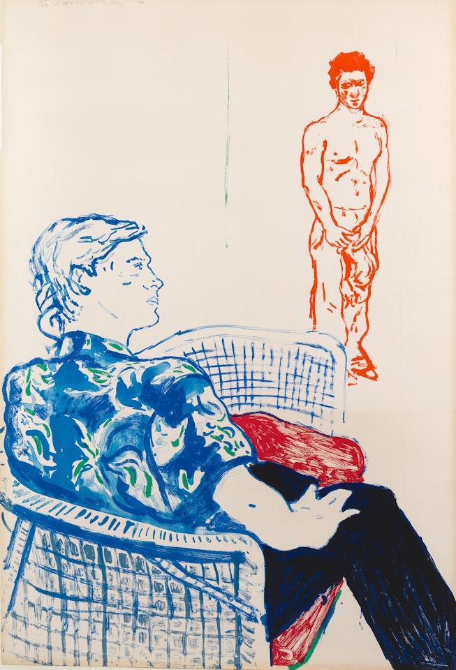 Joe with David Harte by David Hockney