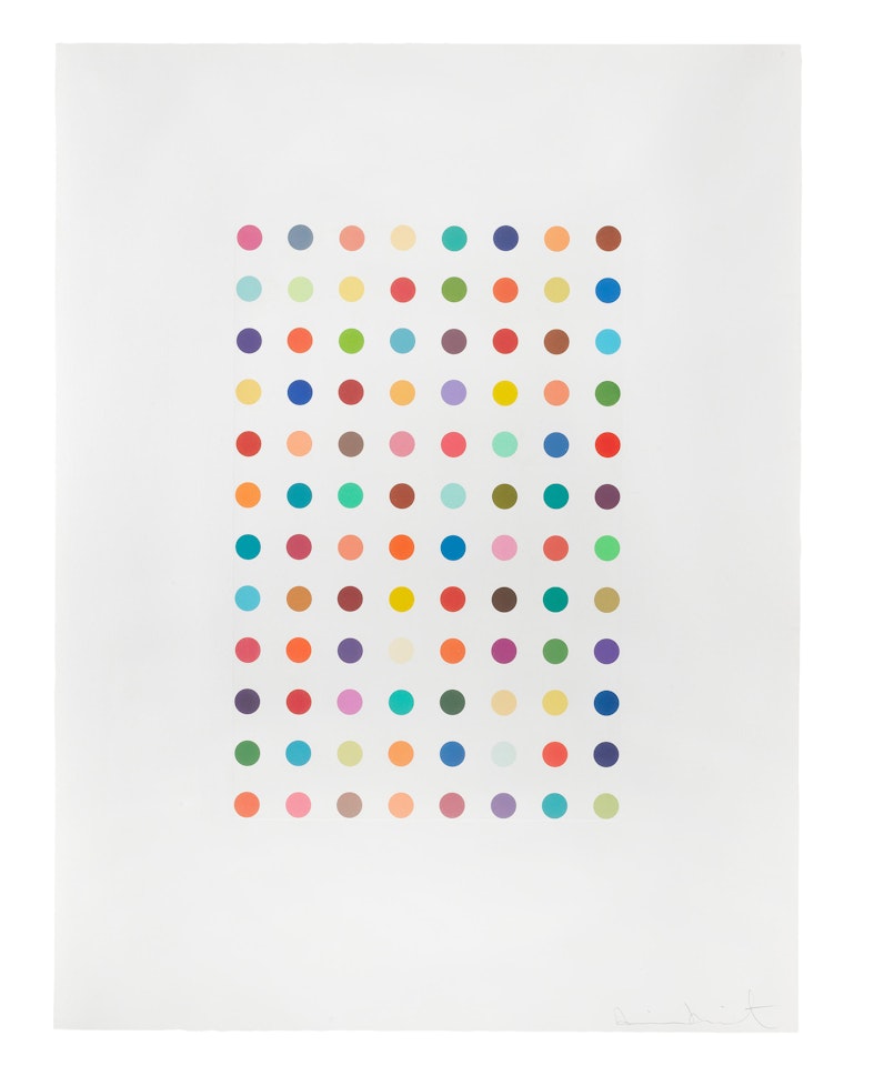 Xylene Cyanol Dye Solution by Damien Hirst