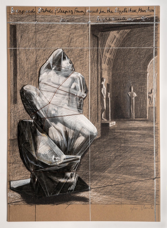 Wrapped Statues (Sleeping Faun) by Christo