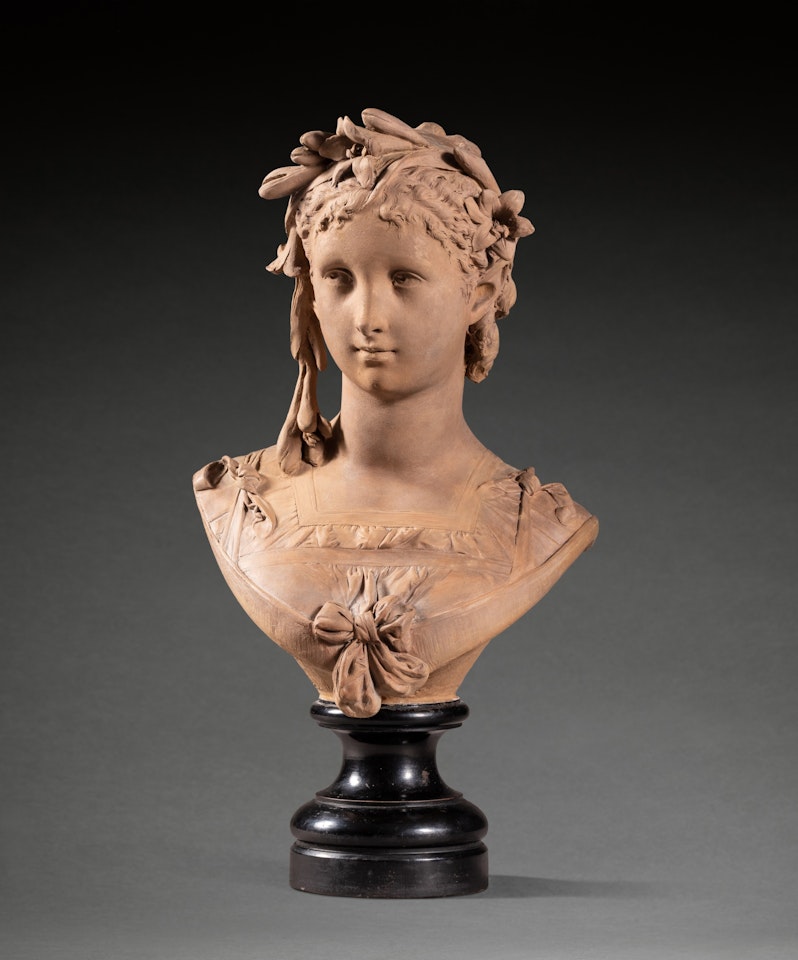 Buste de jeune fille (Bust of a young woman) by Albert-Ernest Carrier-Belleuse