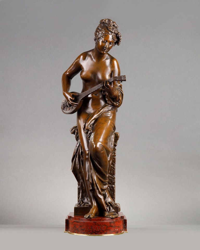 La Cigale (Girl with a mandolin) by Albert-Ernest Carrier-Belleuse
