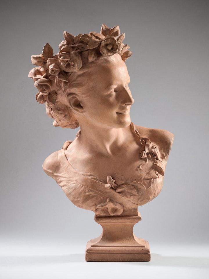 La Rieuse aux roses (Bust of a woman with roses) by Jean-Baptiste Carpeaux