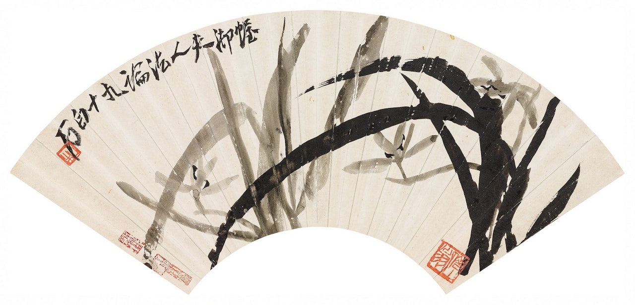 Ink Orchid by Qi Baishi