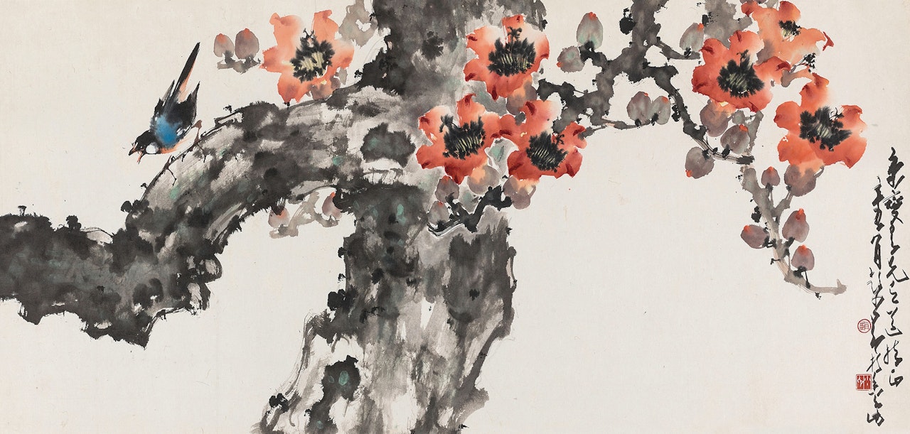 Flowers and Bird by Zhao Shao'ang