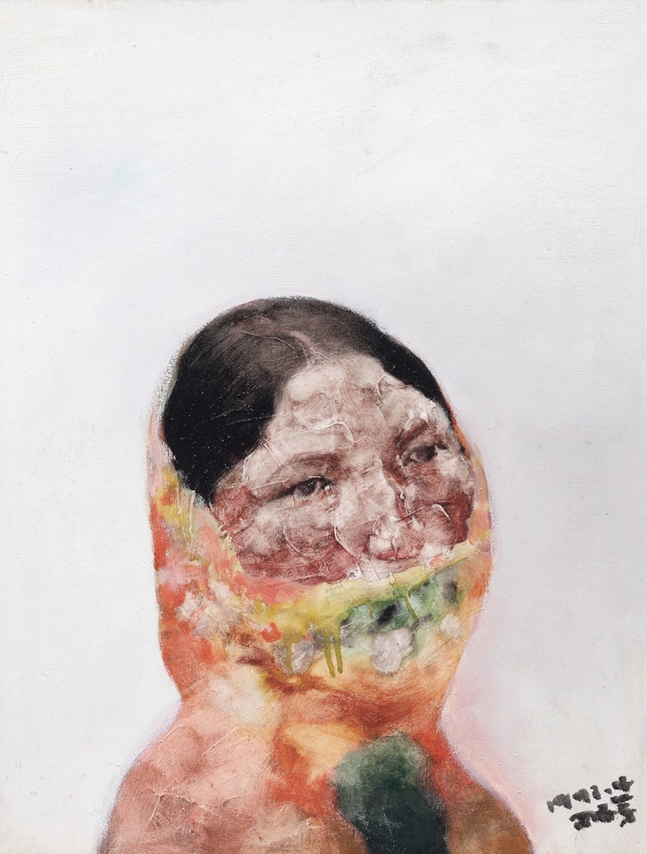 A Turbaned Woman by Zhou Chunya