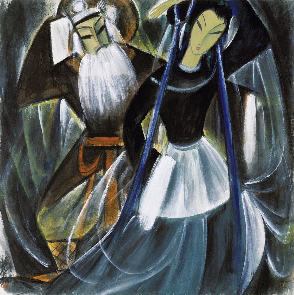 Opera Figures by Lin Fengmian