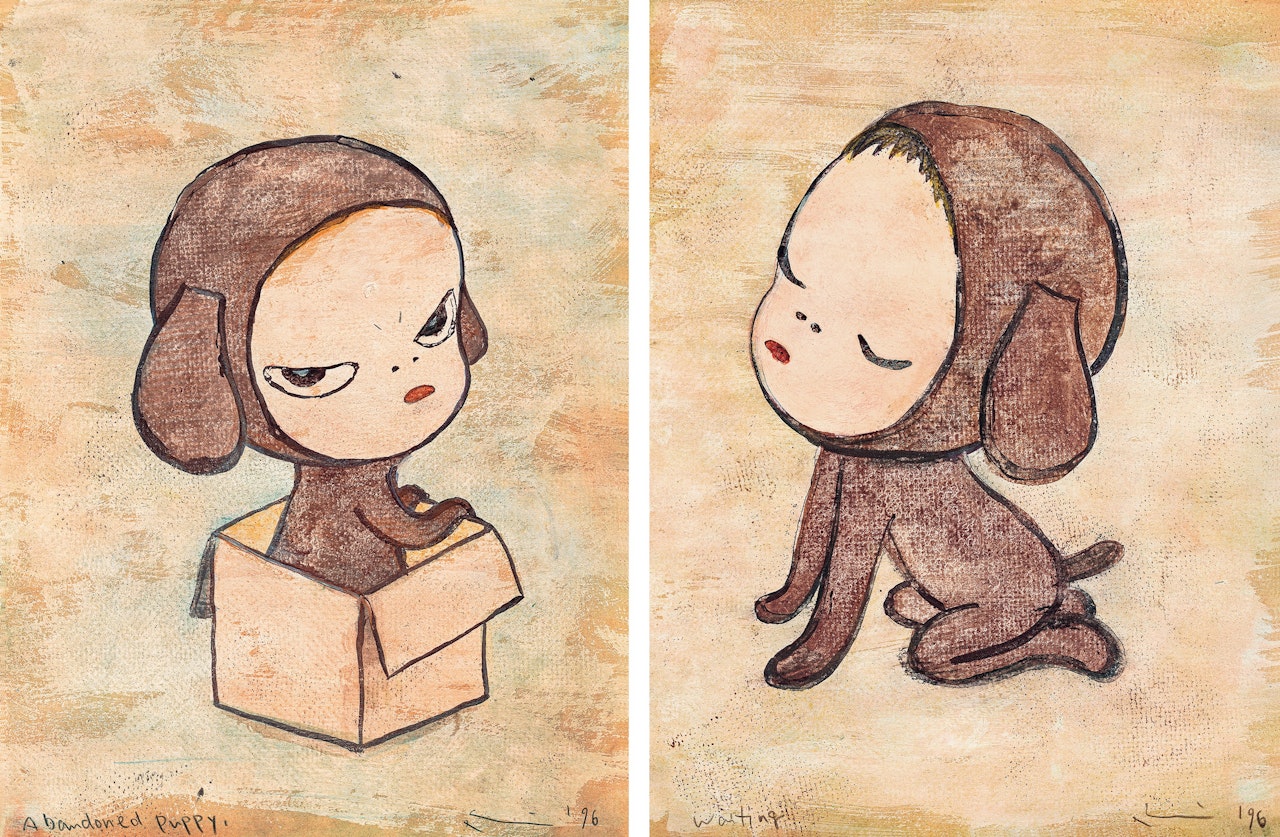 Abandoned Puppy, Waiting by Yoshitomo Nara