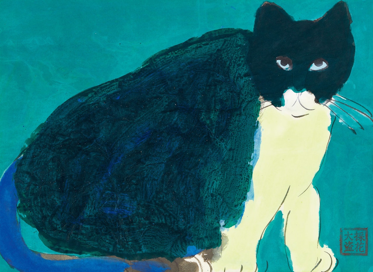 Blue Cat by Walasse Ting