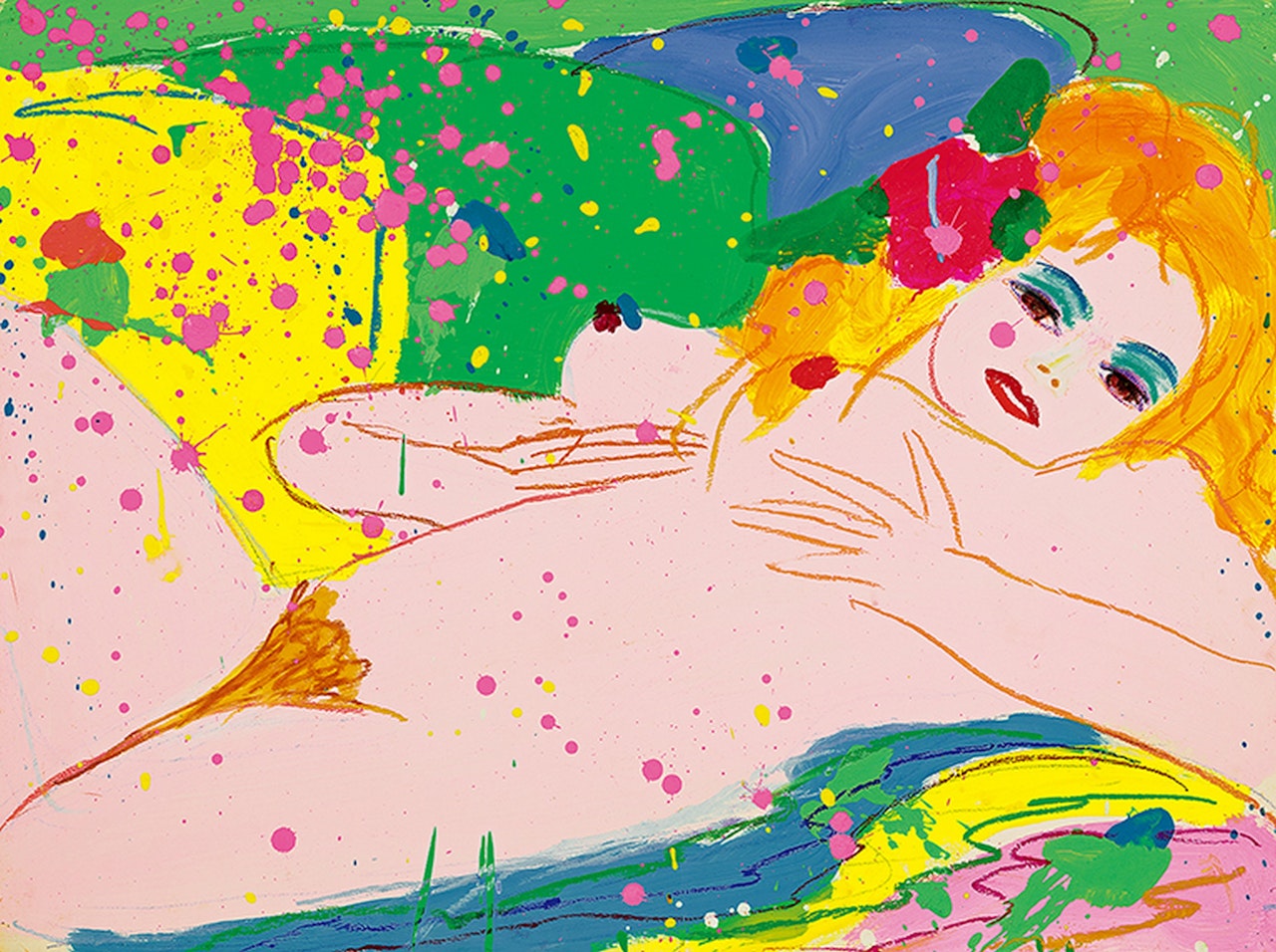 Kiss Me, Kiss Me by Walasse Ting